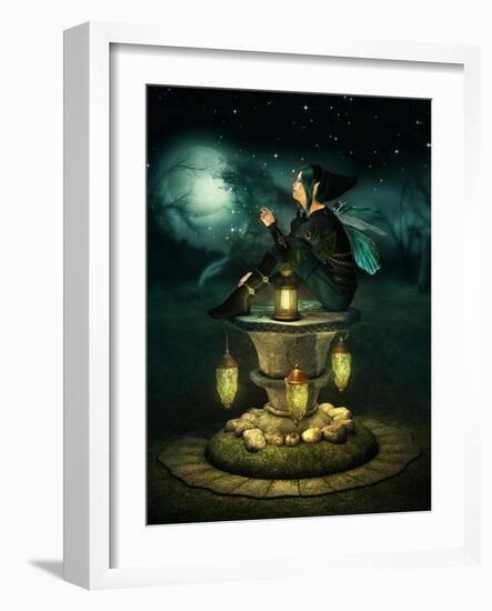 Blue Hood Elf-Atelier Sommerland-Framed Art Print