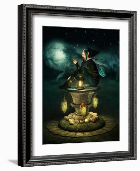 Blue Hood Elf-Atelier Sommerland-Framed Art Print