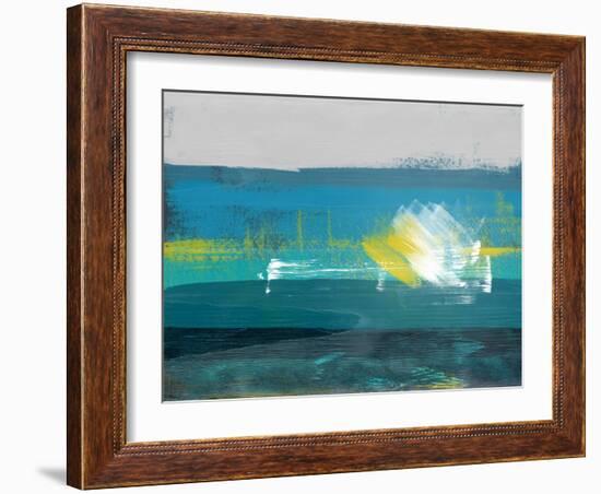 Blue Horizon Abstract Study I-Emma Moore-Framed Art Print