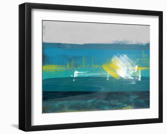 Blue Horizon Abstract Study I-Emma Moore-Framed Art Print