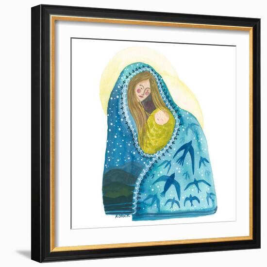 Blue Horizon Madonna-Kerstin Stock-Framed Art Print