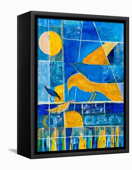 Blue Horizons-Margaret Coxall-Framed Premier Image Canvas