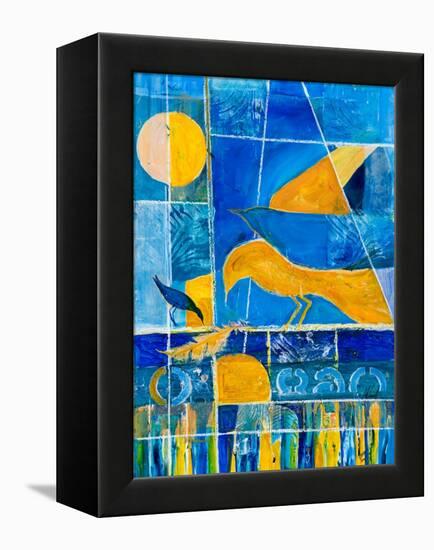 Blue Horizons-Margaret Coxall-Framed Premier Image Canvas