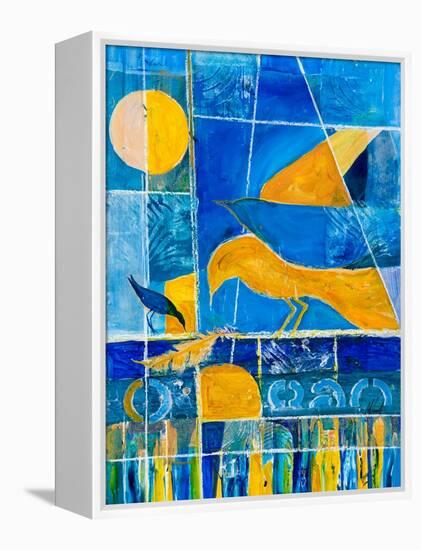 Blue Horizons-Margaret Coxall-Framed Premier Image Canvas