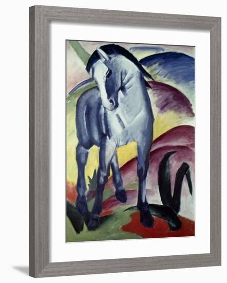 Blue horse I 1911-Franz Marc-Framed Giclee Print