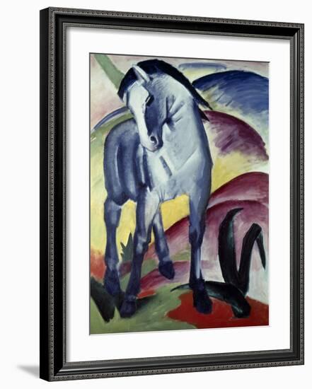 Blue horse I 1911-Franz Marc-Framed Giclee Print