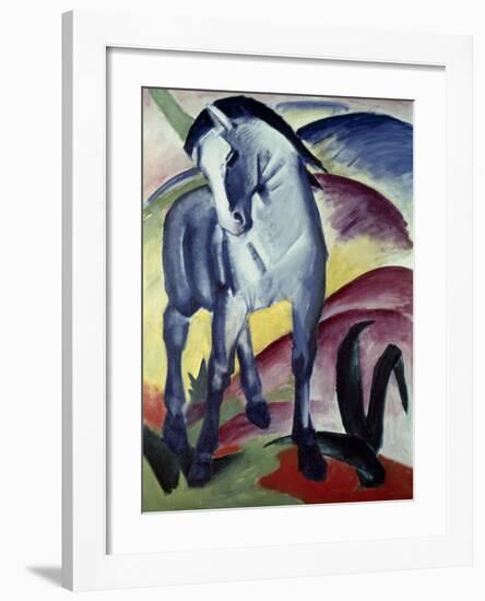 Blue horse I 1911-Franz Marc-Framed Giclee Print