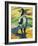 Blue horse II-Franz Marc-Framed Giclee Print