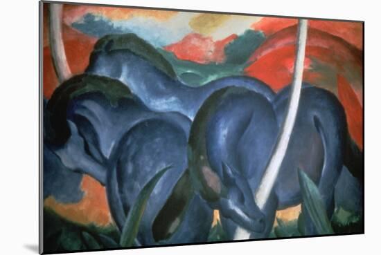 Blue Horses, 1911-Marc Franz-Mounted Giclee Print