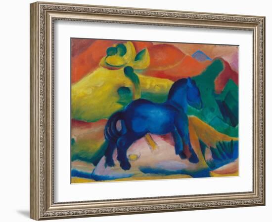 Blue Horsey, Children's Image, 1912-Franz Marc-Framed Giclee Print