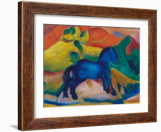 Blue Horsey, Children's Image, 1912-Franz Marc-Framed Giclee Print