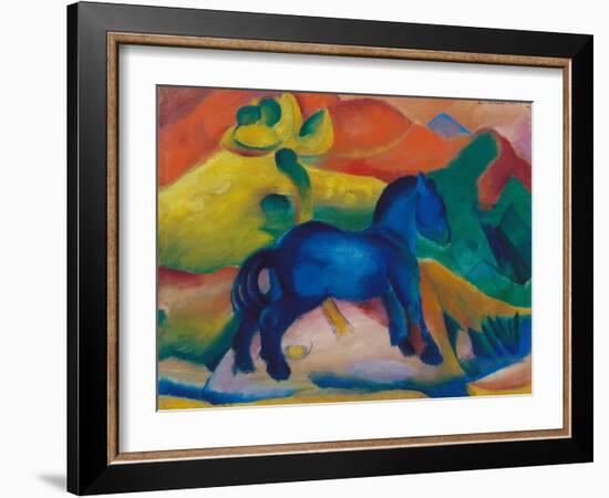 Blue Horsey, Children's Image, 1912-Franz Marc-Framed Giclee Print