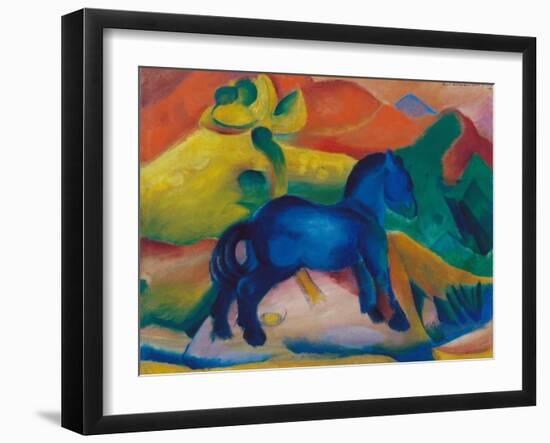 Blue Horsey, Children's Image, 1912-Franz Marc-Framed Giclee Print