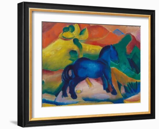 Blue Horsey, Children's Image, 1912-Franz Marc-Framed Giclee Print