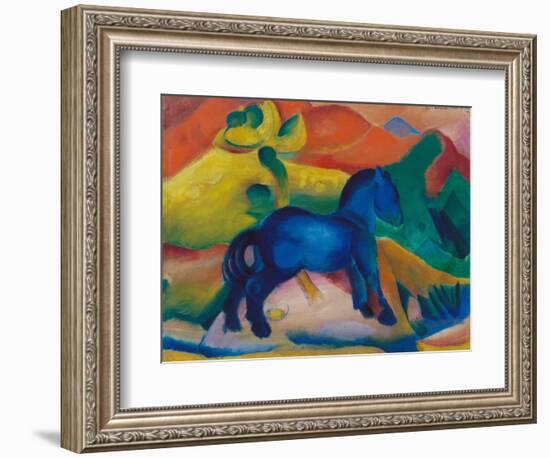 Blue Horsey, Children's Image, 1912-Franz Marc-Framed Giclee Print