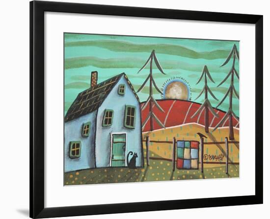 Blue House 1-Karla Gerard-Framed Giclee Print