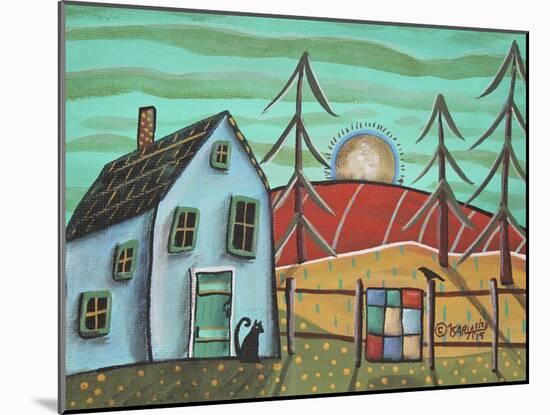 Blue House 1-Karla Gerard-Mounted Giclee Print