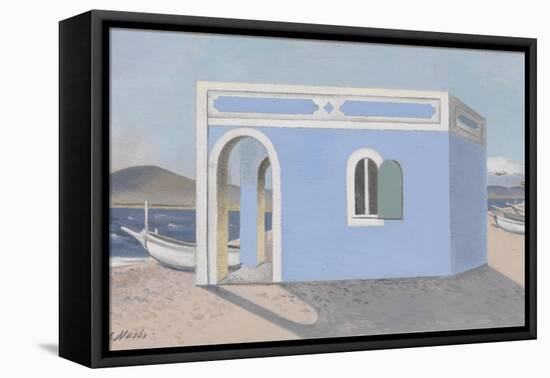 Blue House on the Shore-Paul Nash-Framed Premier Image Canvas