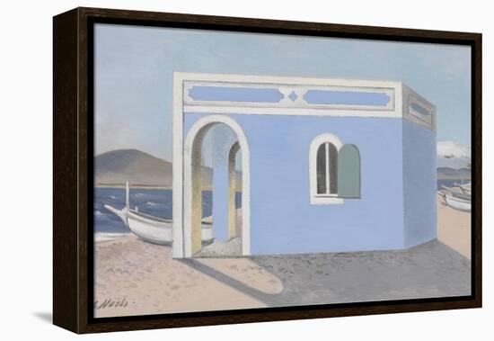 Blue House on the Shore-Paul Nash-Framed Premier Image Canvas