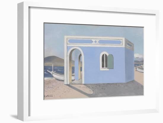 Blue House on the Shore-Paul Nash-Framed Giclee Print
