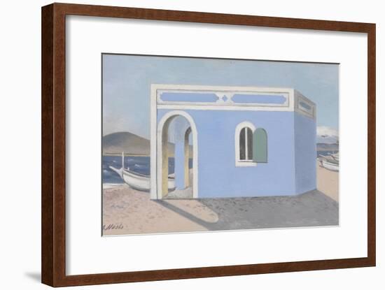 Blue House on the Shore-Paul Nash-Framed Giclee Print