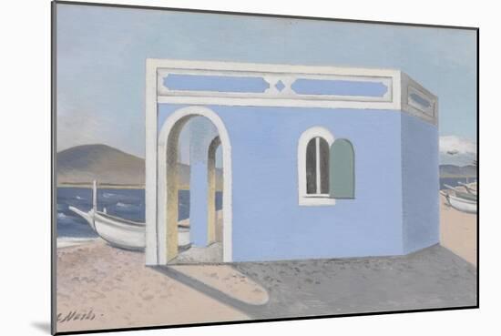 Blue House on the Shore-Paul Nash-Mounted Giclee Print