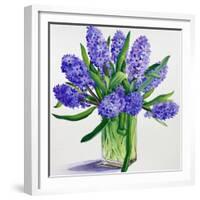 Blue Hyacinths-Christopher Ryland-Framed Giclee Print