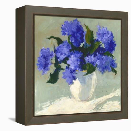 Blue Hydrangea Bouquet-Dale Payson-Framed Premier Image Canvas