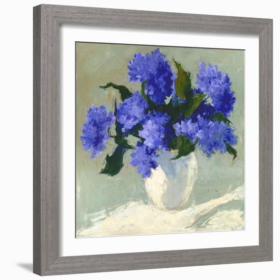 Blue Hydrangea Bouquet-Dale Payson-Framed Giclee Print