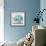 Blue Hydrangea Cottage Crop-Carol Rowan-Framed Art Print displayed on a wall
