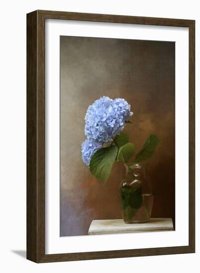 Blue Hydrangea in a Vase-Jai Johnson-Framed Giclee Print