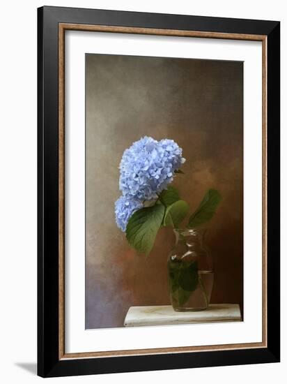 Blue Hydrangea in a Vase-Jai Johnson-Framed Giclee Print