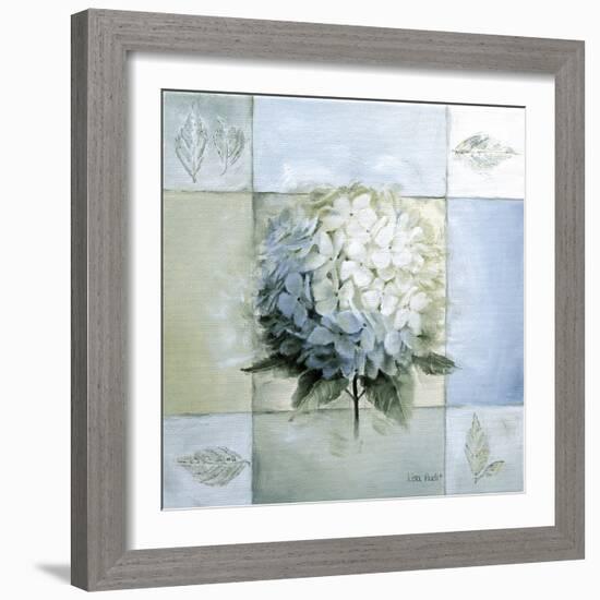 Blue Hydrangea Study 1-Lisa Audit-Framed Giclee Print