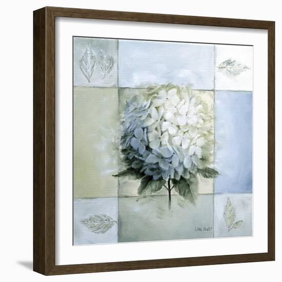 Blue Hydrangea Study 1-Lisa Audit-Framed Giclee Print