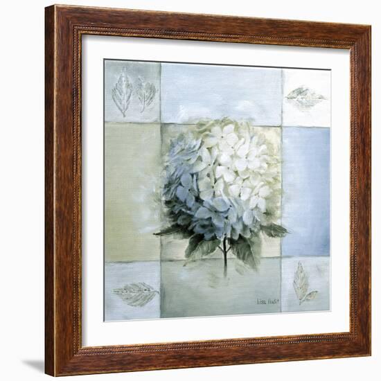 Blue Hydrangea Study 1-Lisa Audit-Framed Giclee Print