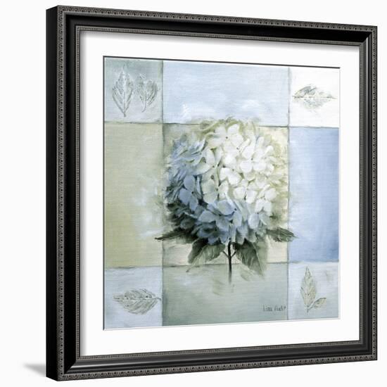 Blue Hydrangea Study 1-Lisa Audit-Framed Giclee Print