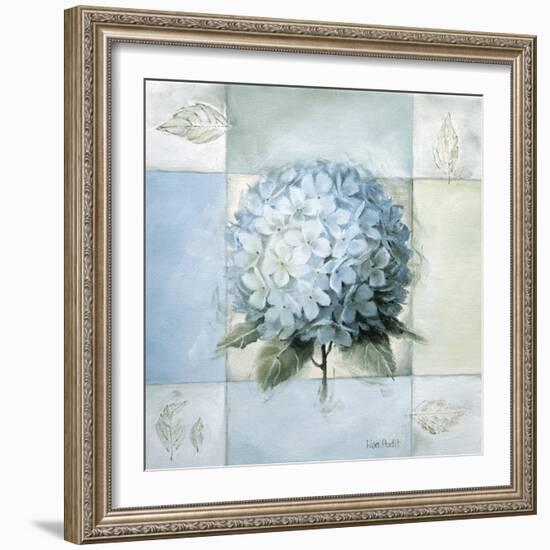 Blue Hydrangea Study 2-Lisa Audit-Framed Giclee Print