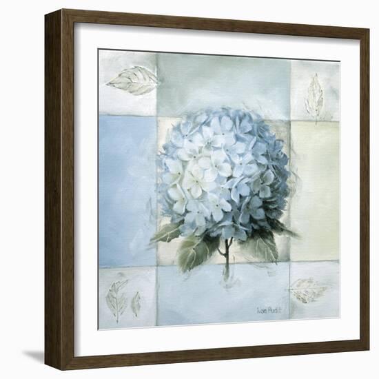 Blue Hydrangea Study 2-Lisa Audit-Framed Giclee Print