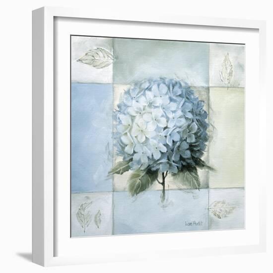 Blue Hydrangea Study 2-Lisa Audit-Framed Giclee Print