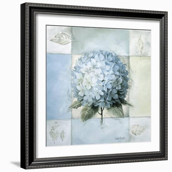 Blue Hydrangea Study 2-Lisa Audit-Framed Giclee Print