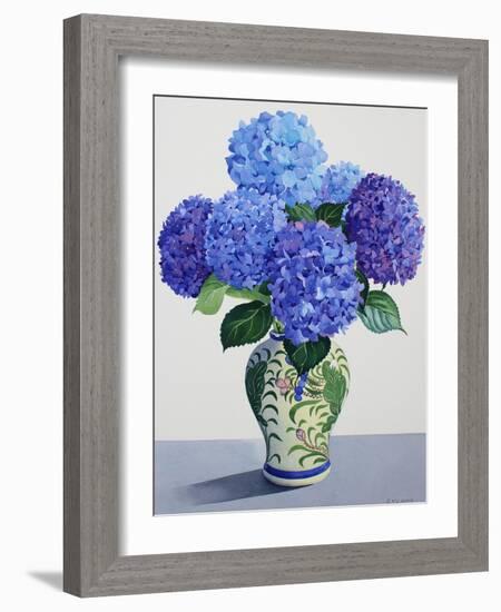 Blue Hydrangeas-Christopher Ryland-Framed Giclee Print