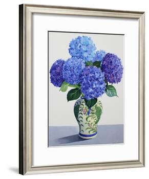 Blue Hydrangeas-Christopher Ryland-Framed Giclee Print