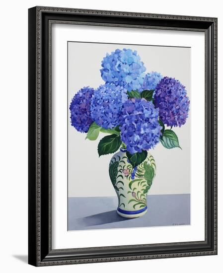 Blue Hydrangeas-Christopher Ryland-Framed Giclee Print