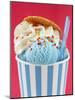 Blue Ice Cream in Tub with Sugar Sprinkles-Marc O^ Finley-Mounted Photographic Print