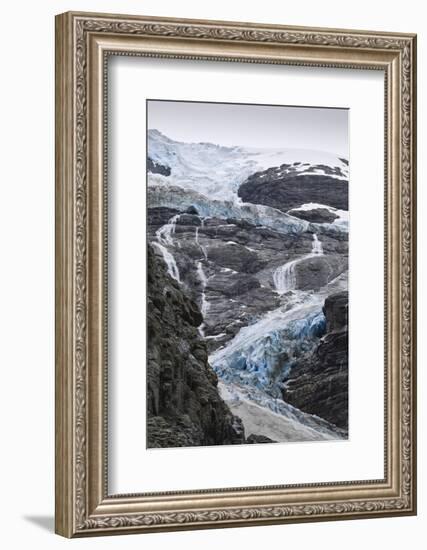 Blue Ice of Kjenndalen Glacier, Jostedalsbreen National Park, Lodal Valley-Eleanor Scriven-Framed Photographic Print