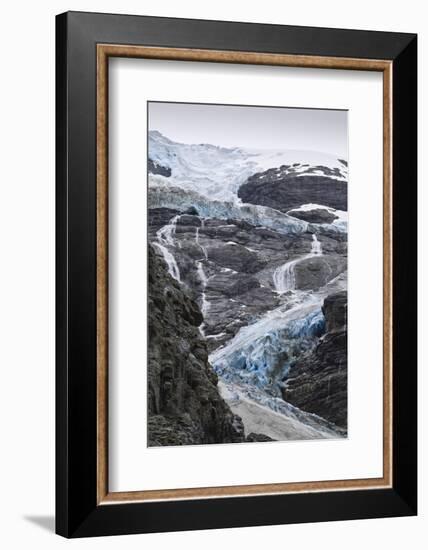 Blue Ice of Kjenndalen Glacier, Jostedalsbreen National Park, Lodal Valley-Eleanor Scriven-Framed Photographic Print