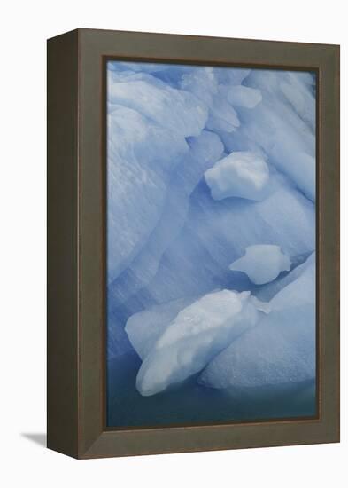 Blue Ice, Perito Moreno Glacier, Los Glaciares National Park, Argentina.-Adam Jones-Framed Premier Image Canvas