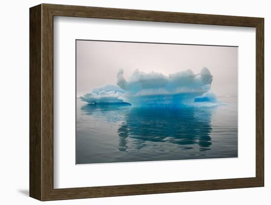 Blue iceberg in the fjord of Narsarsuaq, Greenland-Keren Su-Framed Photographic Print