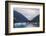 Blue icebergs and face of Sawyer Glacier, mountain backdrop, Stikine Icefield, Tracy Arm Fjord, Ala-Eleanor Scriven-Framed Photographic Print