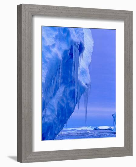 Blue Icebergs, Antarctica-Joe Restuccia III-Framed Photographic Print